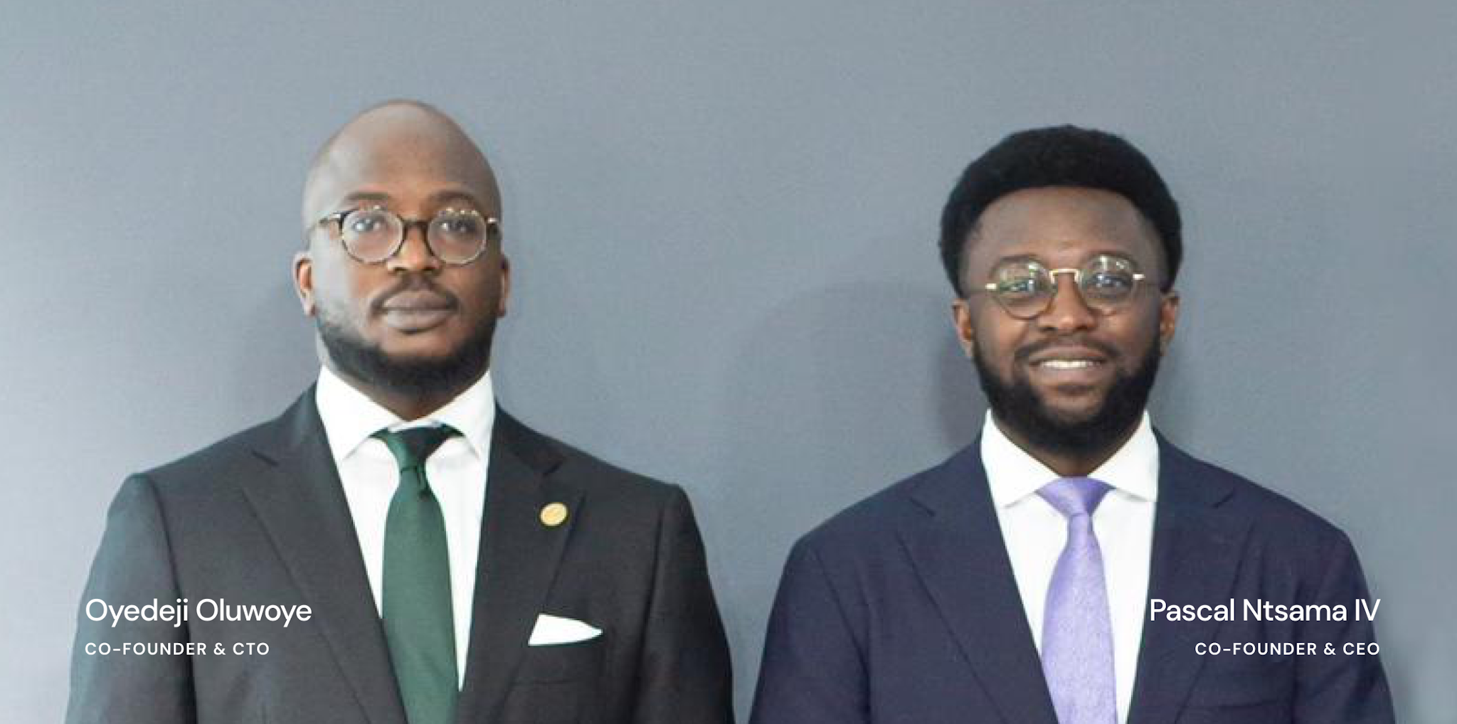 image of canza finance founders: Pascal Ntsama - CEO, and Oyedeji Oluwoye - CTO